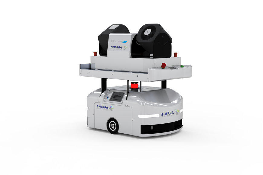 Sherpa Mobile Robotics equips its mobile robots with an airborne surface disinfection (ASD) device